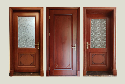 乌鲁木齐中式家庭装修实木木门定制安装效果图